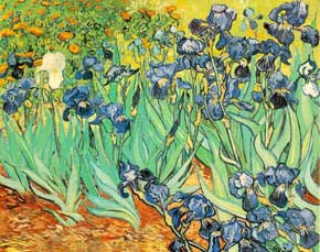 7) Irıses - Vincent van Gogh'un Portrait of Dr. Gachet tablosu gibi önrünün son günlerinde tamamladığı tablonun değeri 97.5 milyon dolar.