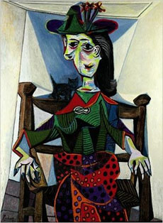 8) Dora Maar au Chat - Pablo Picasso'nun 1942 yılında yaptığı ünlü tablosu Dora Maar au Chat yani Dora Maar ve Kedi, 2006 yılında 95 milyon dolara satıldı.