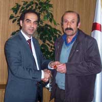 Bayburt İl Sağlık Müdürü Dr. Karabey Kadri Karaoğlu (solda)