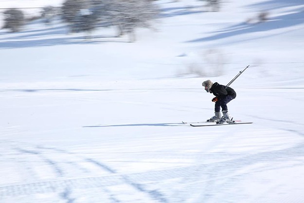 Kop'ta kayaklı günler başladı