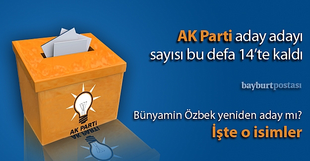 AK Parti'de 14 isim yarışacak