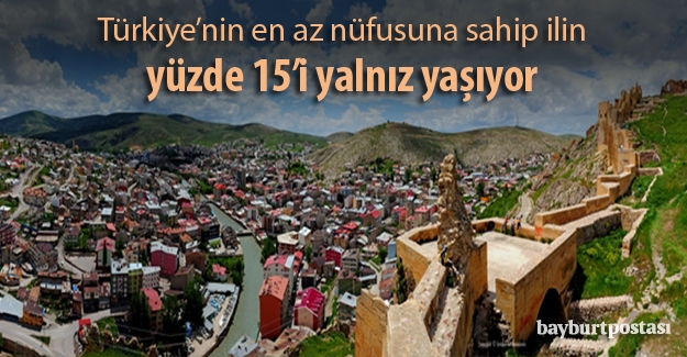 Türkiye’nin en az nüfusuna sahip ilin yüzde 15’i yalnız yaşıyor