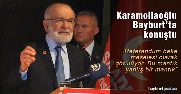 Karamollaoğlu, partisinin Bayburt kongresinde konuştu