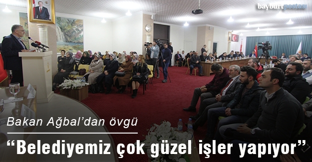 Maliye Bakanı Ağbal'dan belediye hizmetlerine övgü