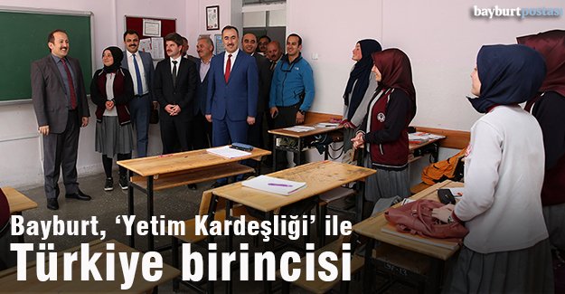 Bayburt, 'İyilikte Yarışan Sınıflar' projesinde Türkiye birincisi