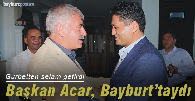 Aliağa Belediye Başkanı Acar'dan Bayburt ziyareti