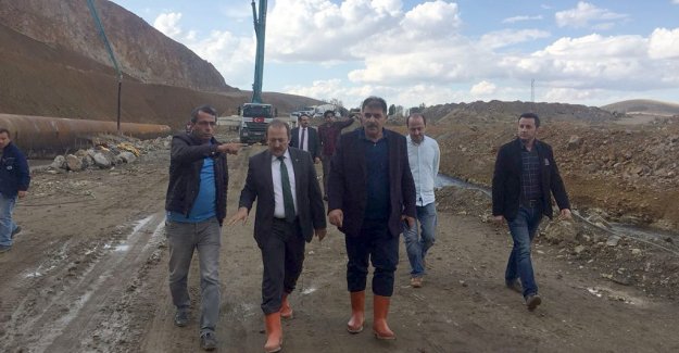 Kırklartepe Barajı İnşaatı ve Yukarı Pınarlı Ağaçlandırma sahasında inceleme