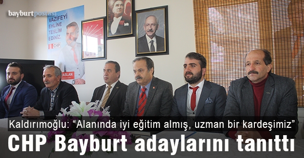 CHP, Bayburt genelinde adaylarını tanıttı