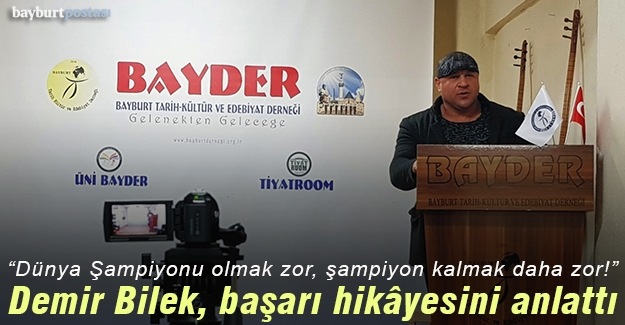 Tuncay Başaran, başarı hikâyesini BAYDER'de anlattı
