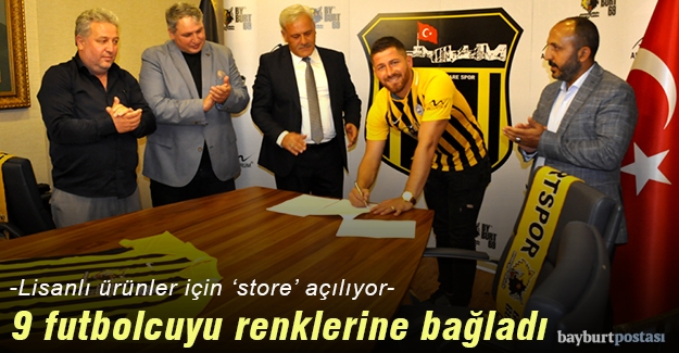 Bayburt İl Özel İdarespor 9 futbolcuyla sözleşme imzaladı