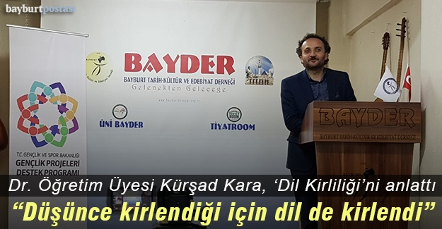 Dil Bilimci Kürşad Kara, BAYDER'de 'Dil Kirliliği'ni anlattı