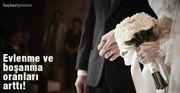 Bayburt'ta evlenme ve boşanma istatistikleri