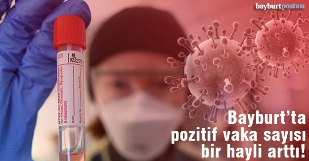 Bayburt'ta Koronavirüs pozitif vaka sayısında artış fazla