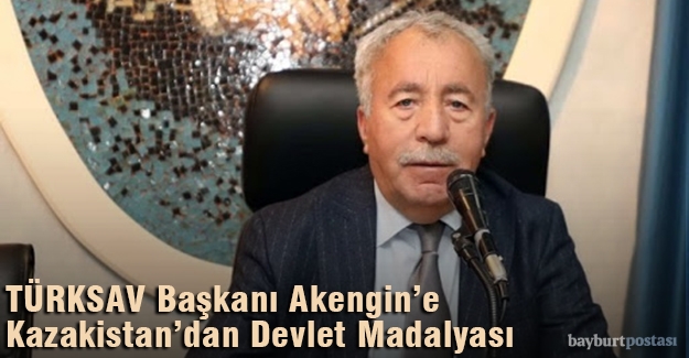 Kazakistan’dan Yahya Akengin’e devlet madalyası