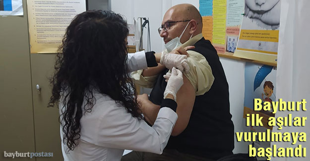 Bayburt'ta ilk aşılar vurulmaya başlandı