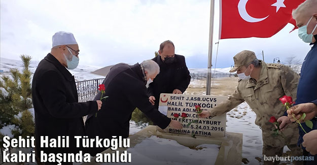 Şehit Halil Türkoğlu, kabri başında anıldı