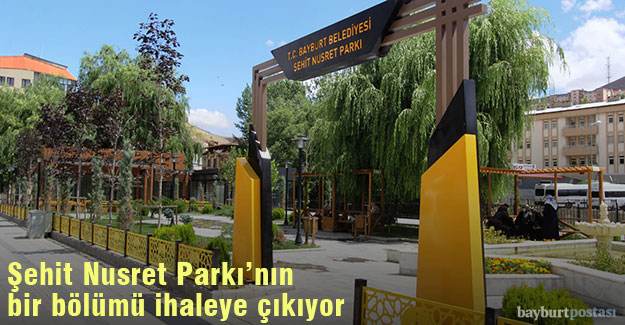 Şehit Nusret Parkı'nın yarısı 5 yıllığına kiraya verilecek