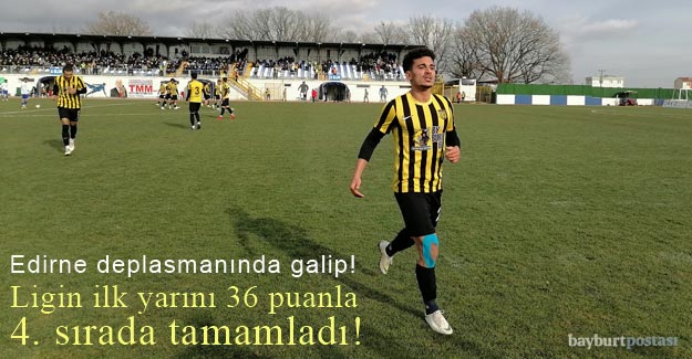 Bayburt Özel İdarespor, ligin ilk yarısını 36 puanla 4. sırada tamamladı!
