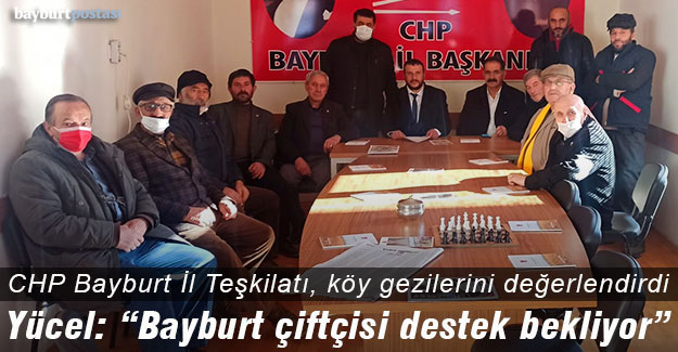 CHP Bayburt İl Teşkilatından çiftçi sorunlarına yönelik açıklama 