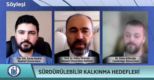 Bayburt Üniversitesi'nin çevrim içi söyleşisine Dr. Sinan Küfeoğlu katıldı