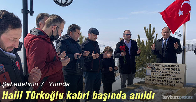 Şehit Halil Türkoğlu, kabri başında anıldı