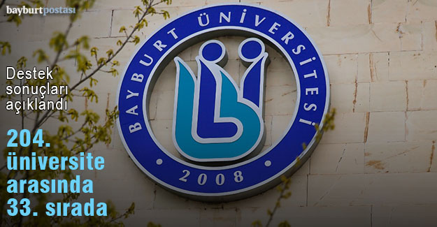 Bayburt Üniversitesi, 204 üniversite arasında 33. oldu