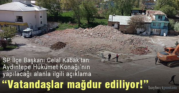 Celal Kabak: "Aydıntepe Hükümet Konağı projesinde vatandaşlar mağdur ediliyor"