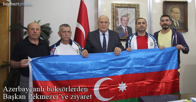 Azerbaycanlı boksörlerden Başkan Pekmezci'ye ziyaret