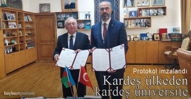 Bayburt Üniversitesi'ne Kardeş Azerbaycan'dan Kardeş Üniversite