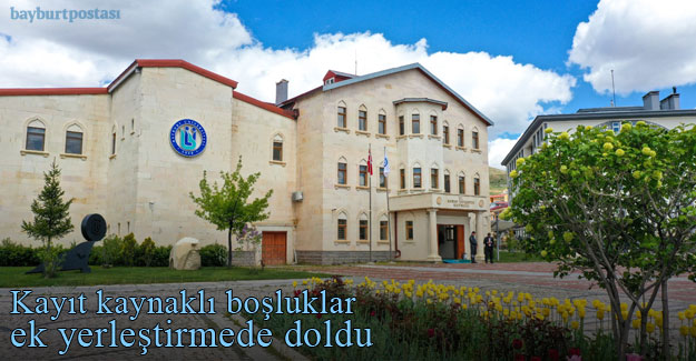 Bayburt Üniversitesi Kontenjanlarındaki Kayıt Kaynaklı Boşluklar Ek Yerleştirmede Yeniden Doldu
