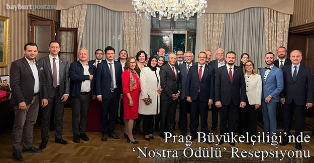 Prag Büyükelçiliği'nde 'Nosrta Ödülü' resepsiyonu