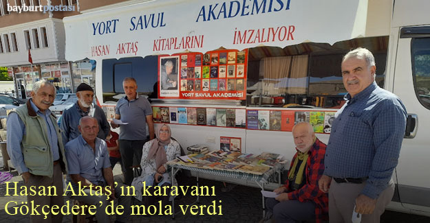 Yazar Hasan Aktaş'ın karavanı Gökçedere'de mola verdi