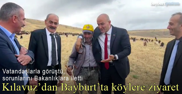 MHP Mersin Milletvekili Olcay Kılavuz Bayburt'ta 32 köyü ziyaret etti