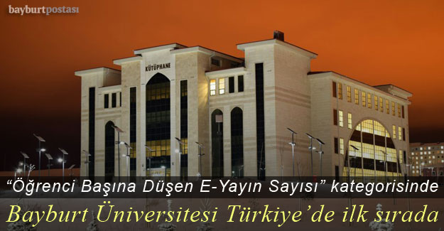 Bayburt Üniversitesi, “E-Yayın Sayısı