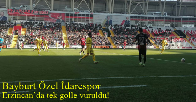 Bayburt Özel İdarespor, Erzincan'da 69. dakikada vuruldu!