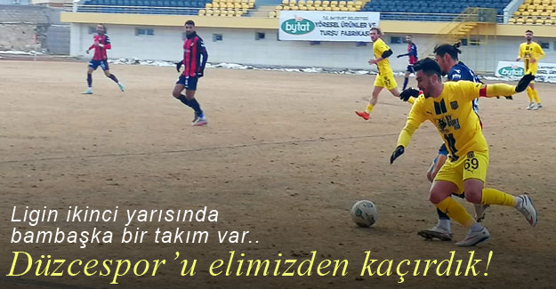 Bayburt Özel İdarespor, lig 5.'si Düzcespor'u elinden kaçırdı!