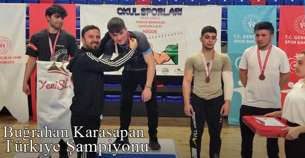 Bayburt'tan Buğrahan Karasapan Türkiye Bilek Güreşi Şampiyonu