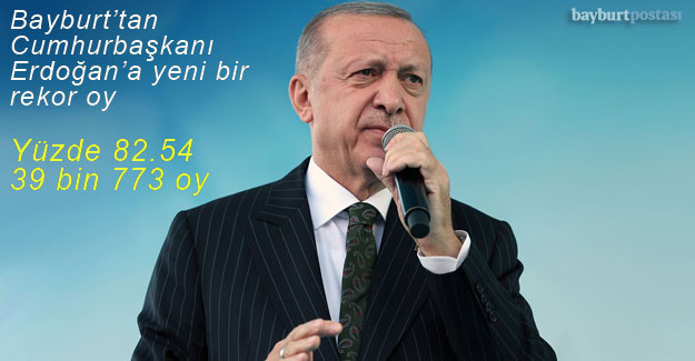 Bayburt yüzde 82.54 ile Cumhurbaşkanı Erdoğan'a en çok oy veren il oldu