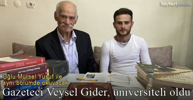 Gazeteci Veysel Gider, son beşiğiyle üniversite eğitimine başlıyor