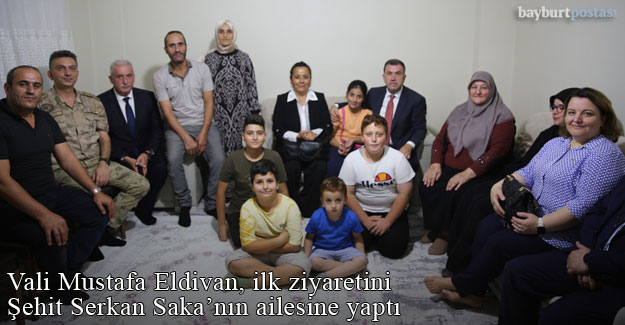 Vali Mustafa Eldivan ilk ziyaretini şehit ailesine yaptı