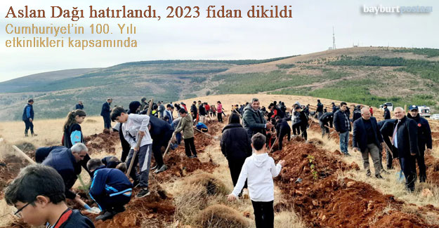 Aslan Dağı'na 2023 fidan dikildi, Askeri Bando Takımı konser verdi