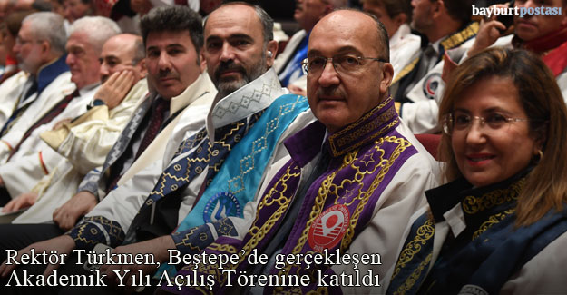 Rektör Türkmen, Beştepe'de gerçekleşen törene katıldı