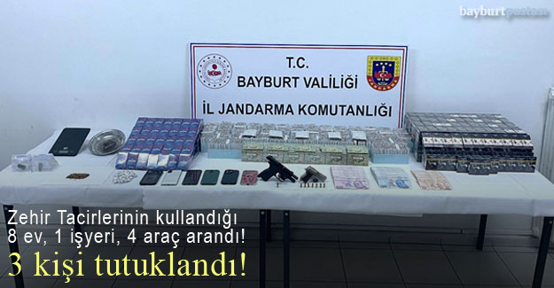 Bayburt-İstanbul bağlantılı zehir tacirlerine operasyon!