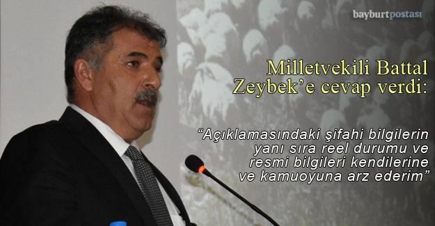 Milletvekili Fetani Battal, Zeybek'in açıklamalarına cevap verdi