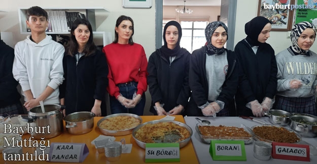 Meslek Lisesi öğrencileri 'Bayburt Mutfağı'nı tanıttı