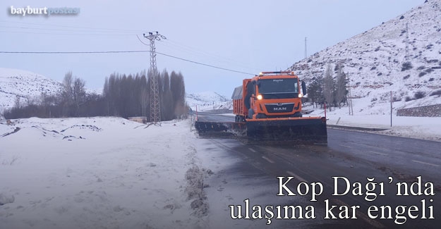 Kop Dağı'nda ulaşıma kar engeli!