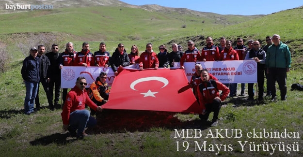 Bayburt MEB AKUB Ekibinden 19 Mayıs Yürüyüşü