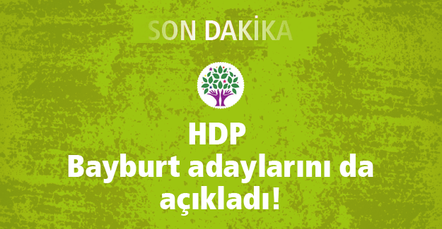 HDP Bayburt adaylarını da açıkladı!