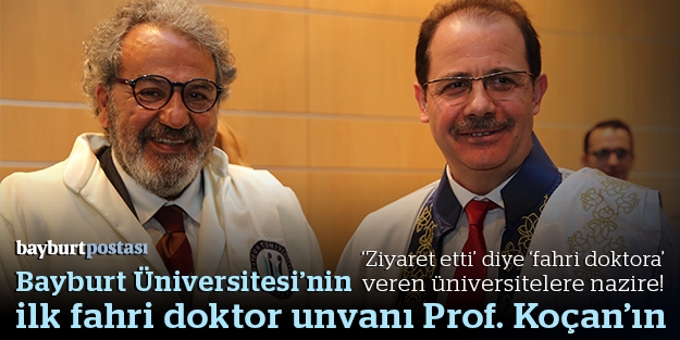 İlk fahri doktora unvanı Prof. Koçan'a 