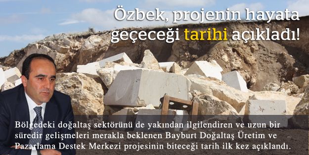 Özbek, projenin biteceği tarihi açıkladı!